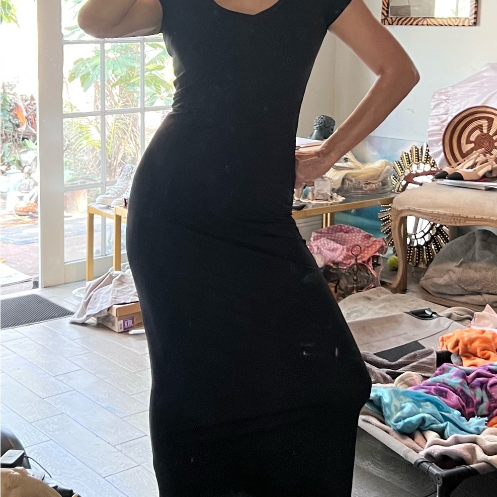 Tresics Black Maxi Dress Size L Read below